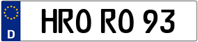 Trailer License Plate
